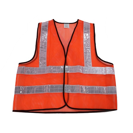 High Visibility PVC Strips Reflective Security Vest 
